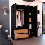 Closet Austin Wengue 120x180cm Con Dos Cajones