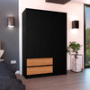 Closet Austin Wengue 120x180cm Con Dos Cajones