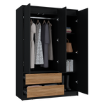 Closet Austin Wengue 120x180cm Con Dos Cajones