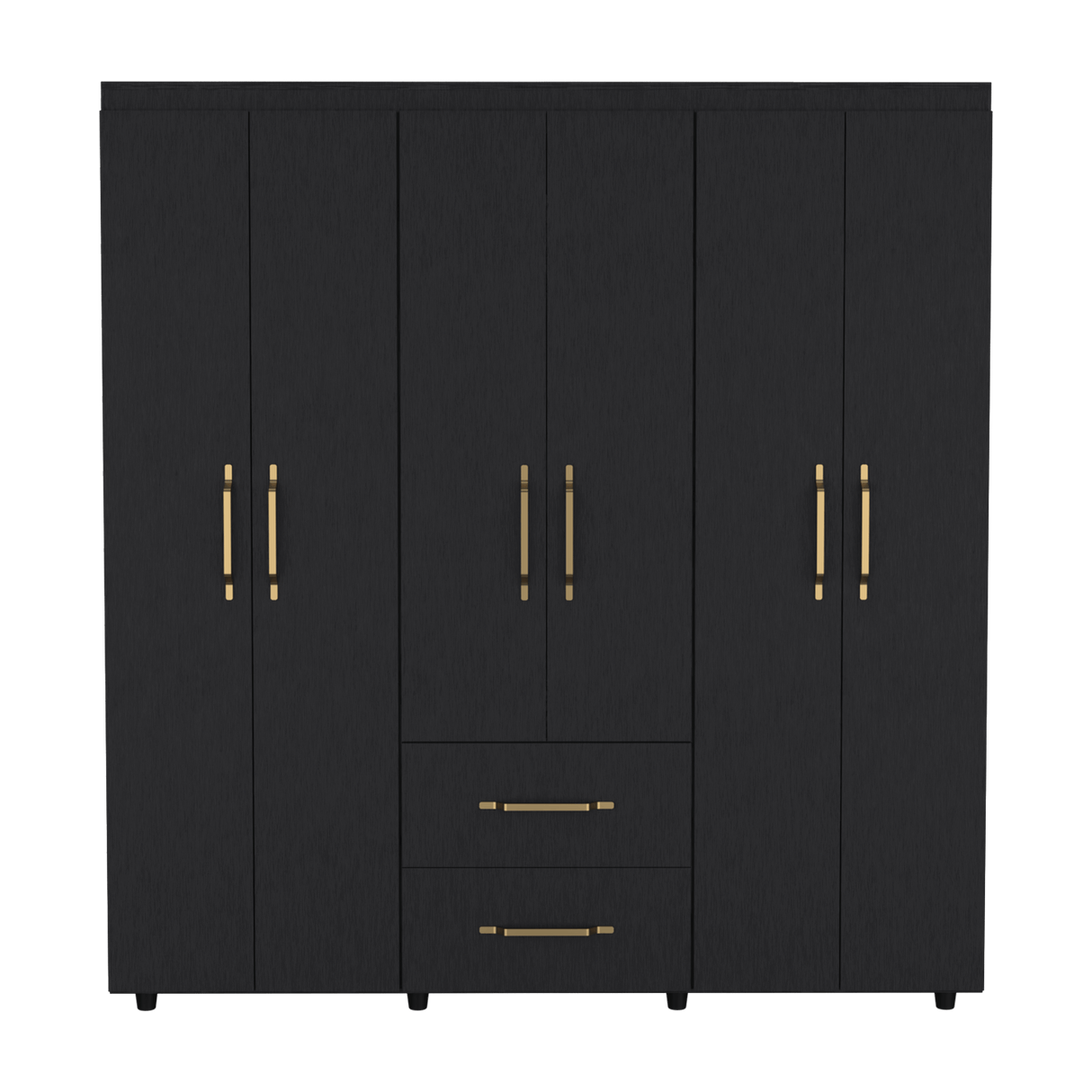Closet Bariloche Wengue 170.3x180cm con Dos Cajones - Closets | Bylmo