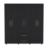 Closet Bariloche Wengue 170.3x180cm con Dos Cajones - Closets | Bylmo