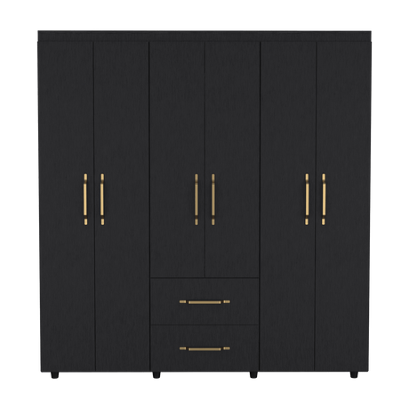 Closet Bariloche Wengue 170.3x180cm con Dos Cajones - Closets | Bylmo