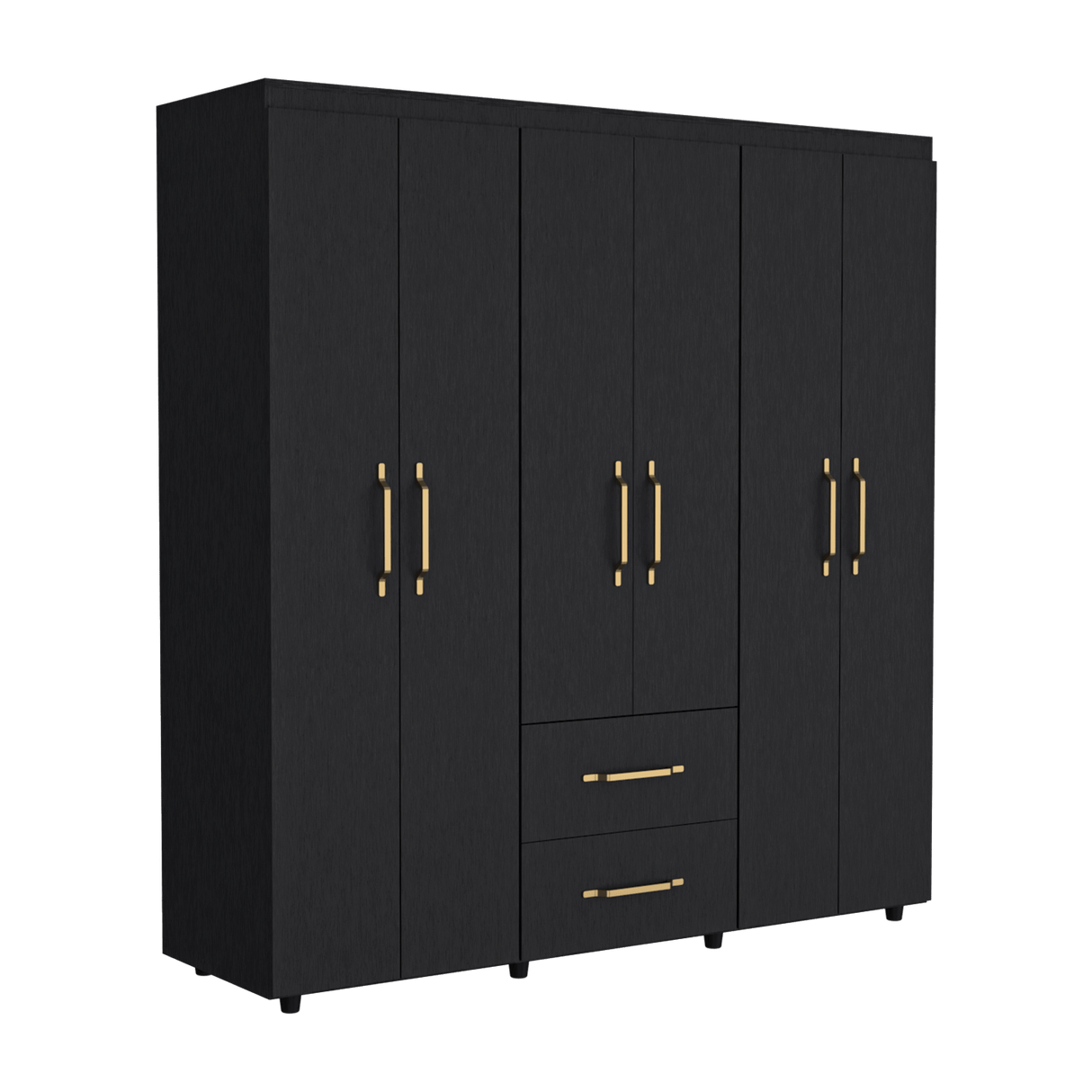 Closet Bariloche Wengue 170.3x180cm con Dos Cajones - Closets | Bylmo