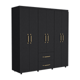 Closet Bariloche Wengue 170.3x180cm con Dos Cajones - Closets | Bylmo