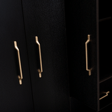 Closet Bariloche Wengue 170.3x180cm con Dos Cajones - Closets | Bylmo