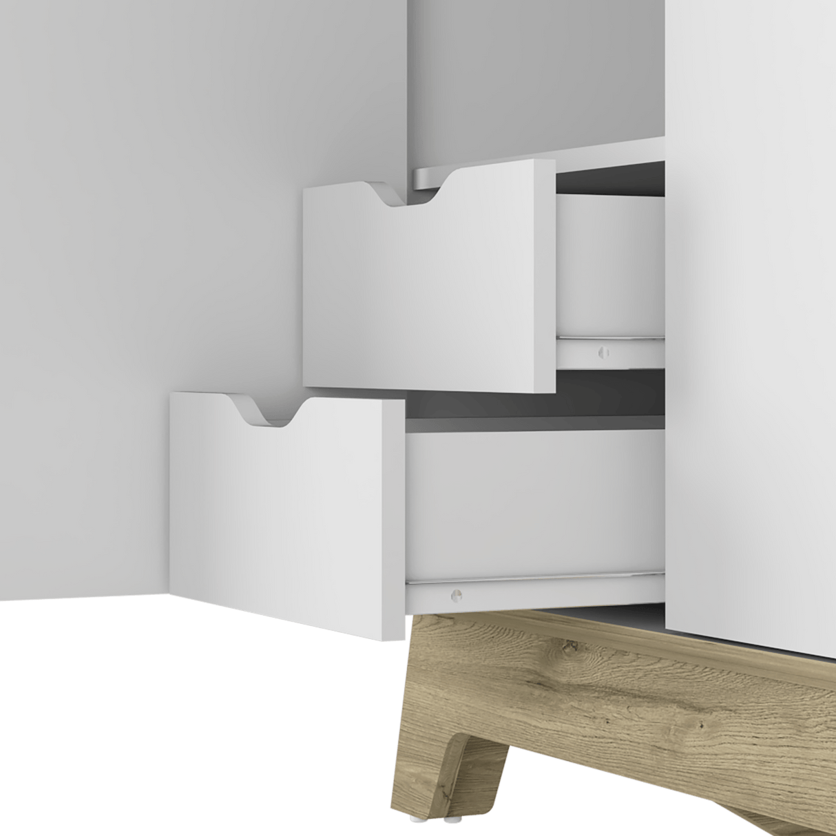 Closet Bi Color Duna 80x180.2cm con Dos Cajones - Closets | Bylmo