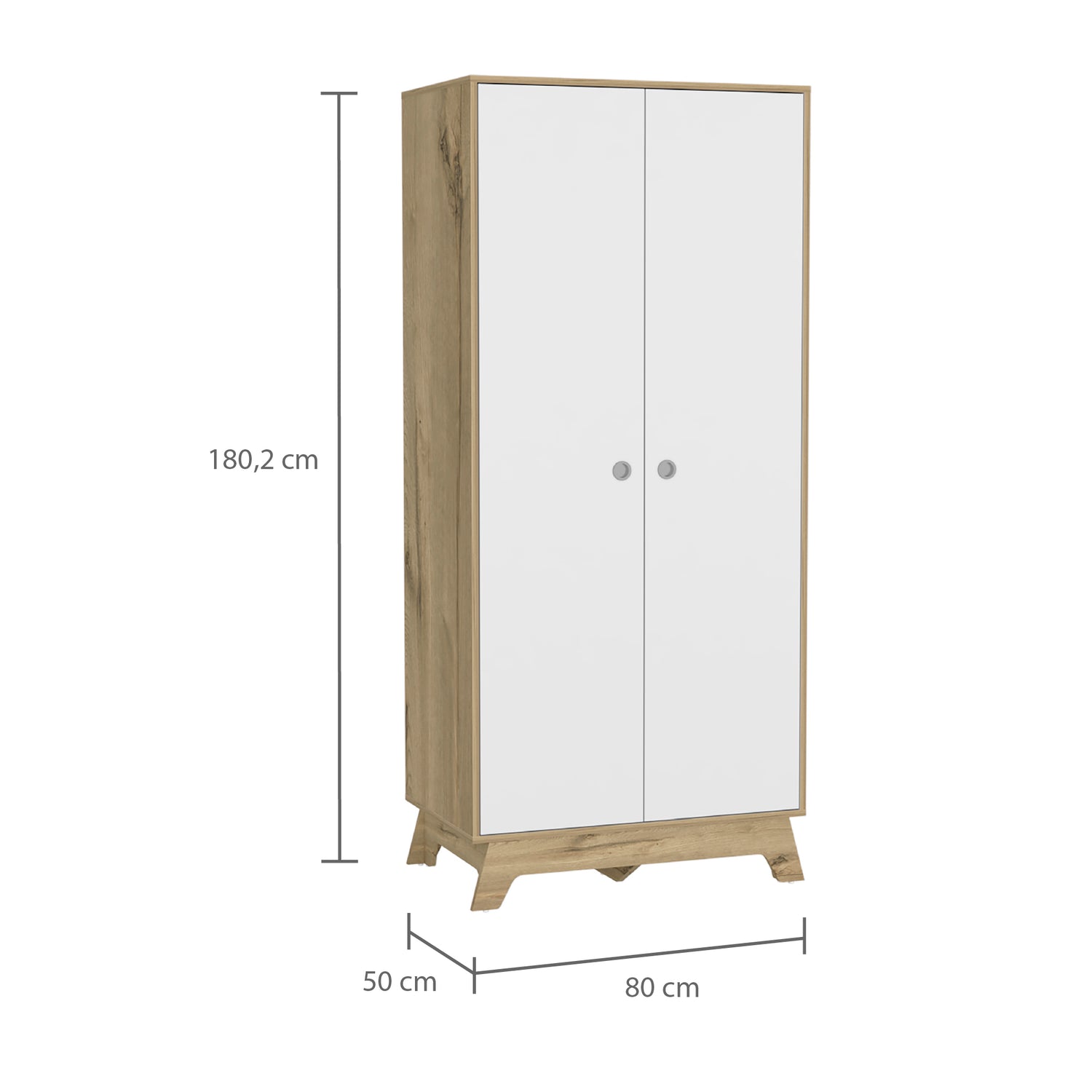 Closet Bi Color Duna 80x180.2cm con Dos Cajones - Closets | Bylmo