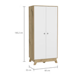 Closet Bi Color Duna 80x180.2cm con Dos Cajones - Closets | Bylmo