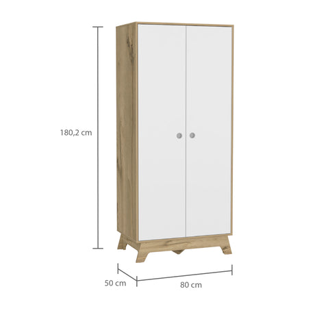Closet Bi Color Duna 80x180.2cm con Dos Cajones - Closets | Bylmo