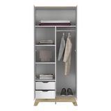 Closet Bi Color Duna 80x180.2cm con Dos Cajones - Closets | Bylmo