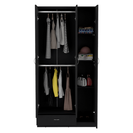 Closet Zeta Wengue 90x184.6cm con Un Cajón - Closets | Bylmo