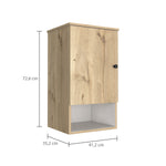 Gabinete De Baño Bi Color Duna 41.2x72.6cm Con Entrepaños Y Puerta