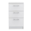 Archivador Home Office Blanco 50x90cm Con Tres Cajones