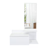 Recibidor Vienna Blanco 60.1x91.95cm con Espejo - Bifes y Arrimos | Bylmo