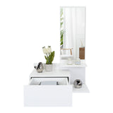 Recibidor Vienna Blanco 60.1x91.95cm con Espejo - Bifes y Arrimos | Bylmo