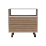 Cajonera Funes Taupe 80x80cm con Dos Cajones - Cajoneras y Comodas | Bylmo