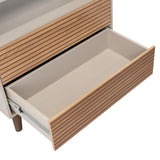 Cajonera Funes Taupe 80x80cm con Dos Cajones - Cajoneras y Comodas | Bylmo