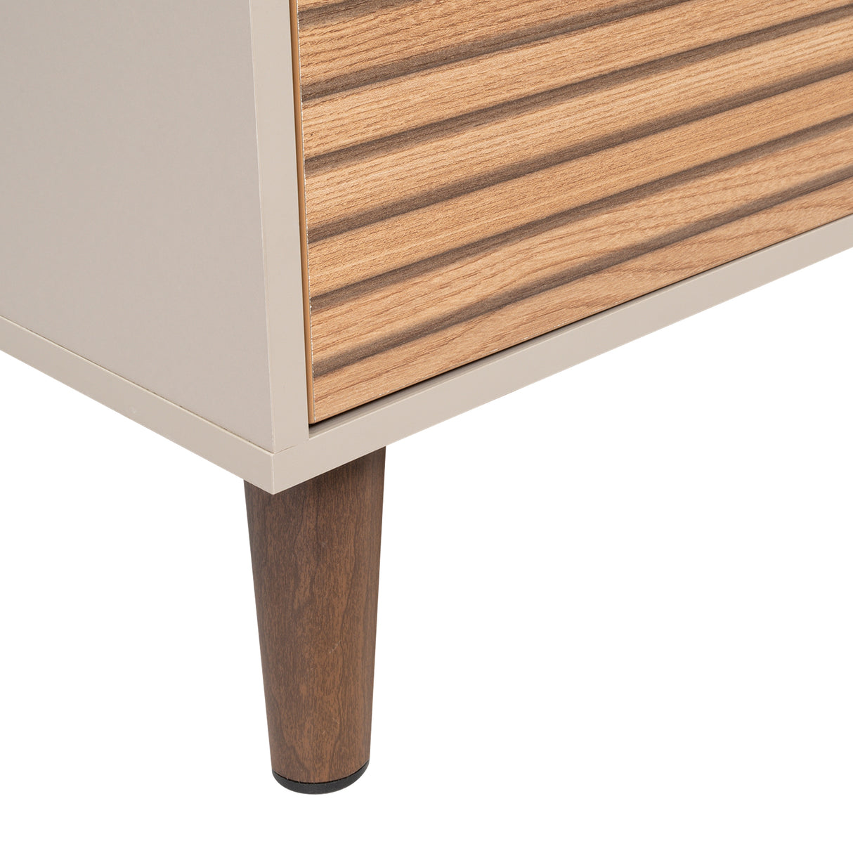 Cajonera Funes Taupe 80x80cm con Dos Cajones - Cajoneras y Comodas | Bylmo