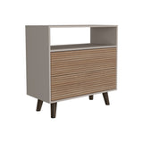 Cajonera Funes Taupe 80x80cm con Dos Cajones - Cajoneras y Comodas | Bylmo