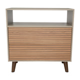 Cajonera Funes Taupe 80x80cm con Dos Cajones - Cajoneras y Comodas | Bylmo