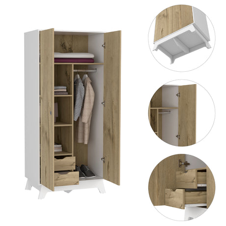 Closet Zeta Duna 80x180.2cm con Dos Cajones - Closets | Bylmo