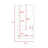 Gabinete de Baño Laurent Plomo 30x62cm Flotante con Una puerta y Entrepaños. - Gabinetes de Baño | Bylmo