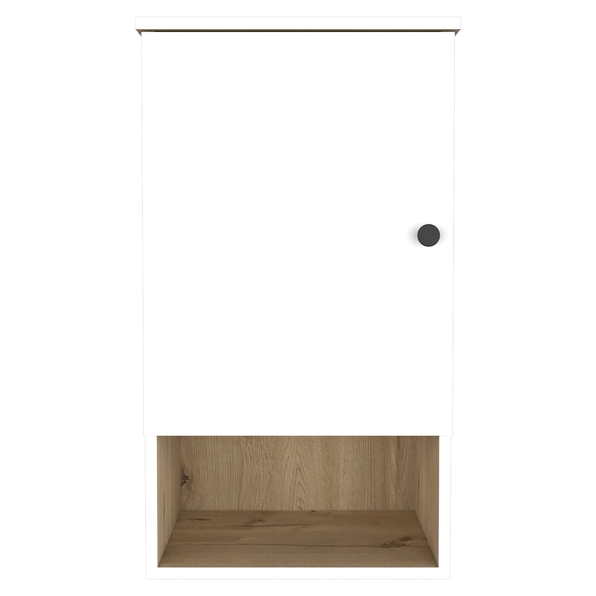 Gabinete de Baño Bi Color Blanco 41.2x72.6cm Flotante con Una Puerta y Entrepaños - Gabinetes de Baño | Bylmo