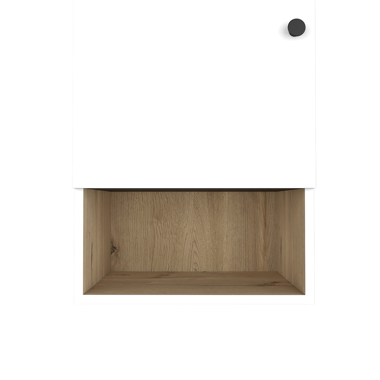 Gabinete de Baño Bi Color Blanco 41.2x72.6cm Flotante con Una Puerta y Entrepaños - Gabinetes de Baño | Bylmo