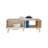 Mesa de Centro Vance Capri 120x43cm con Compartimiento - Mesas de Centro | Bylmo