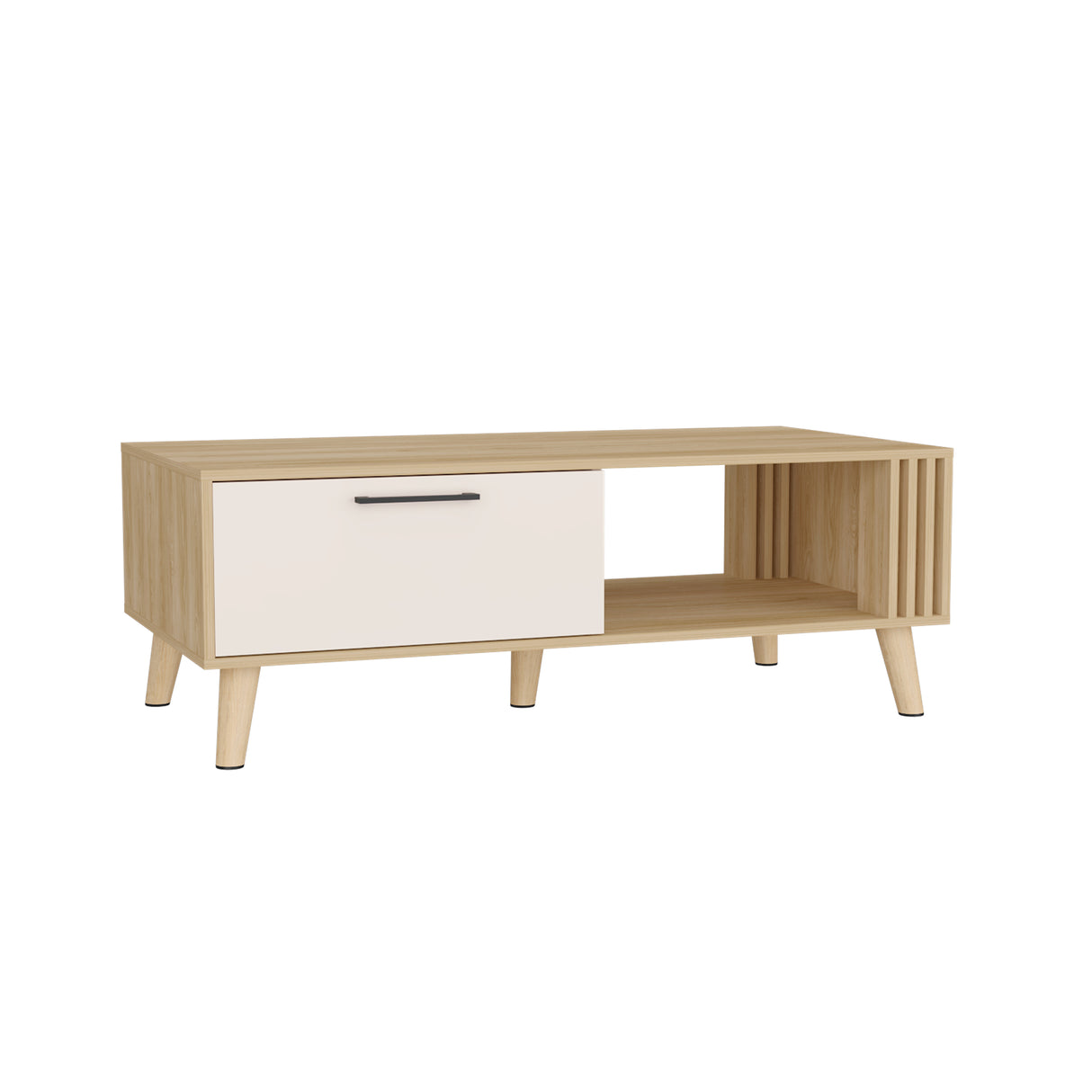 Mesa de Centro Vance Capri 120x43cm con Compartimiento - Mesas de Centro | Bylmo