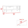 Mesa De Centro Vance Capri 120x43cm Con Compartimiento