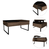 Mesa de Centro Five G Coñac 101.5x45.7cm Extensible con Compartimentos - Mesas de Centro | Bylmo