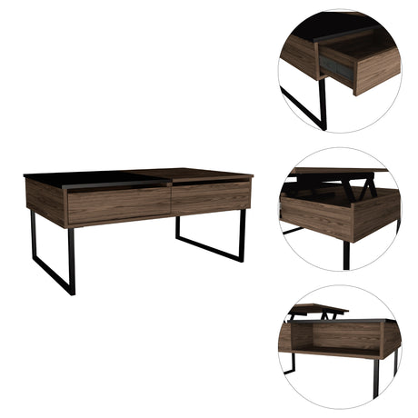 Mesa de Centro Five G Coñac 101.5x45.7cm Extensible con Compartimentos - Mesas de Centro | Bylmo