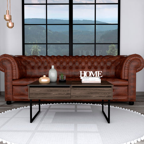 Mesa de Centro Five G Coñac 101.5x45.7cm Extensible con Compartimentos - Mesas de Centro | Bylmo