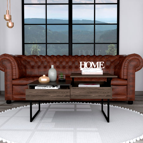 Mesa de Centro Five G Coñac 101.5x45.7cm Extensible con Compartimentos - Mesas de Centro | Bylmo