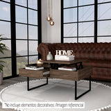 Mesa de Centro Five G Coñac 101.5x45.7cm Extensible con Compartimentos - Mesas de Centro | Bylmo