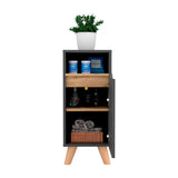 Mueble para Baño Laurent 30x72cm Plomo con Patas y Entrepaños - Muebles para Baño | Bylmo