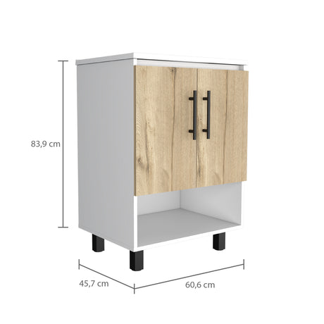 Mueble para Baño Bi Color Blanco Nevado 60.6x83.9cm con Lavamanos Praia 45 - Muebles para Lavamanos | Bylmo