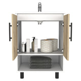 Mueble para Baño Bi Color Blanco Nevado 60.6x83.9cm con Lavamanos Praia 45 - Muebles para Lavamanos | Bylmo