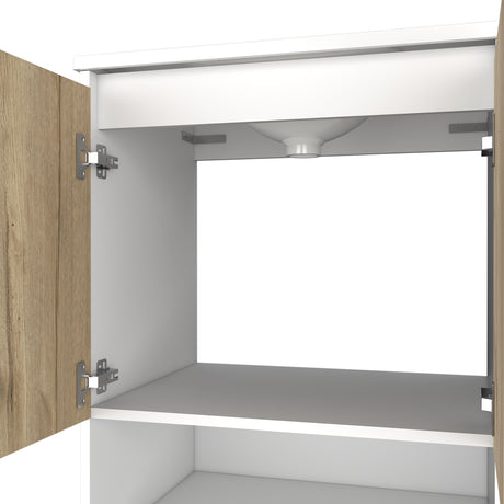 Mueble para Baño Bi Color Blanco Nevado 60.6x83.9cm con Lavamanos Praia 45 - Muebles para Lavamanos | Bylmo