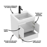 Mueble para Lavamanos MACAO LIFE Blanco 48x57cm con Lavamanos Oslo y Cajones - Muebles para Lavamanos | Bylmo