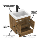 Mueble para Lavamanos MACAO LIFE Gracia 48x57cm con Lavamanos Oslo y Cajones - Muebles para Lavamanos | Bylmo