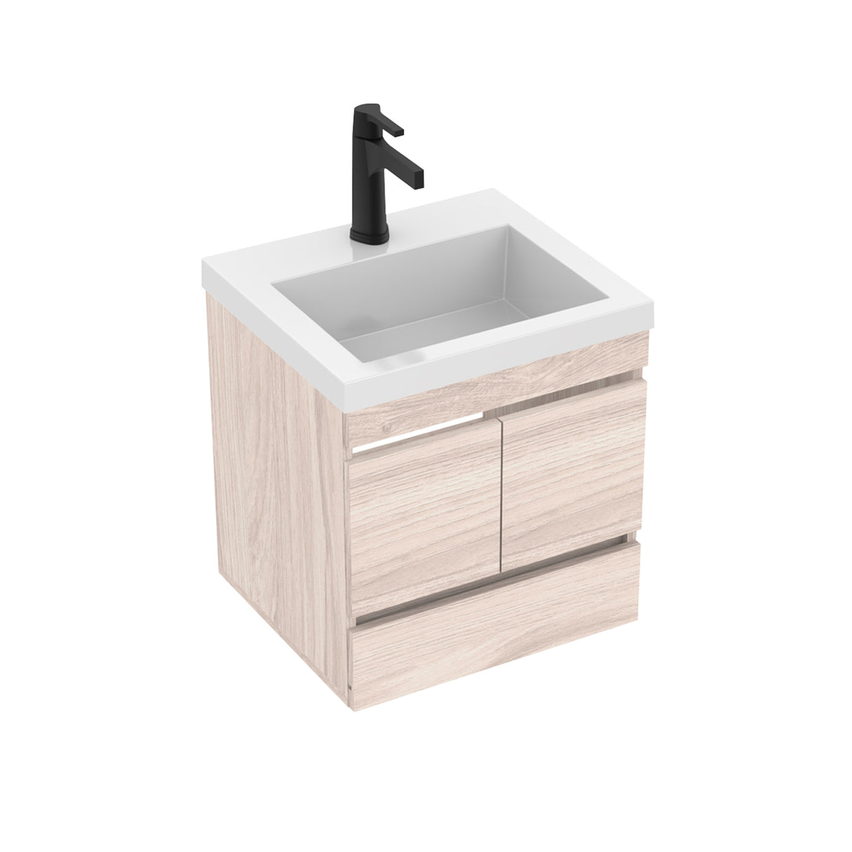 Mueble para Lavamanos MACAO LIFE Soder 48x57cm con Lavamanos Oslo y Cajones - Muebles para Lavamanos | Bylmo