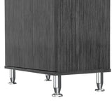 Alacena Della Roble Gris 60x169cm con Un Cajón - Alacenas y Muebles Microondas | Bylmo
