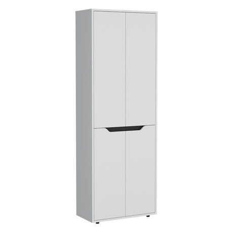 Alacena Herring Blanco 60x179cm de Pared con Cuatro Puertas - Alacenas y Muebles Microondas | Bylmo