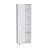 Alacena Hoyt Blanco 60x170cm de Pared con Una Puerta - Alacenas y Muebles Microondas | Bylmo