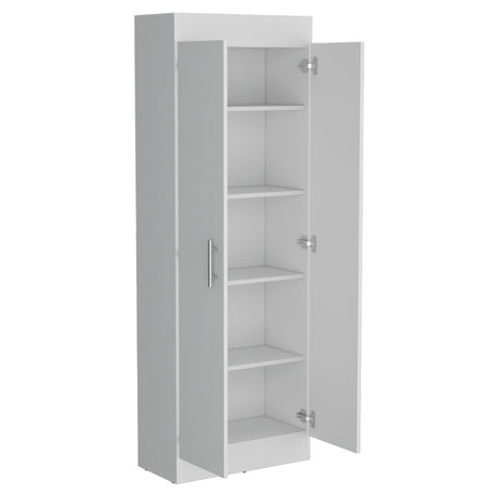 Alacena Nepal Blanco 60x169.9cm con Dos Puertas - Alacenas y Muebles Microondas | Bylmo