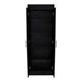 Alacena Nepal Wengue 60x169.9 cm con Dos Puertas - Alacenas y Muebles Microondas | Bylmo