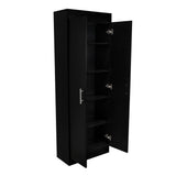 Alacena Nepal Wengue 60x169.9 cm con Dos Puertas - Alacenas y Muebles Microondas | Bylmo