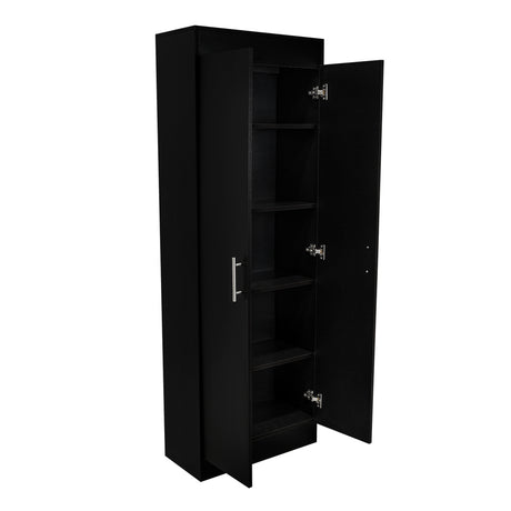 Alacena Nepal Wengue 60x169.9 cm con Dos Puertas - Alacenas y Muebles Microondas | Bylmo